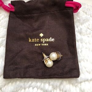 Kate Spade pearl stud earrings